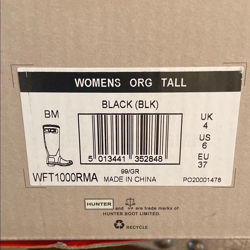 Hunter Women's Original Tall Black Boots